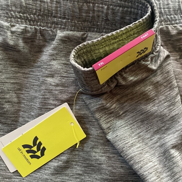 NWT Mens Workout Pants, Side Pockets, 4way Stretch, M Wicking, UPF50*, Gray - Picture 6 of 9